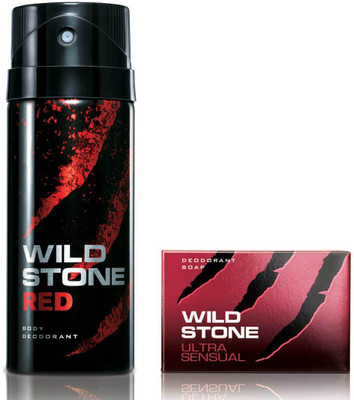 

Wild Stone Red Deodorant and 125gm Ultra Sensual Soap(Set of 2)