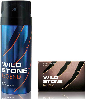 

Wild Stone Legend Deodorant and 125gm Musk Soap(Set of 2)