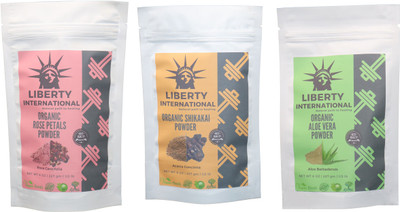 

LIBERTY INTERNATIONAL Rose & Shikakai & Aloevera Powder ( 227 Gm Each ) For Face , Hair & Skin Care Certified C16(684 ml)