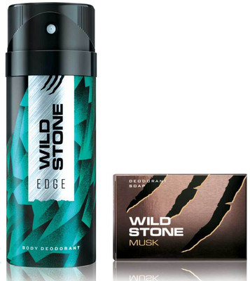 

Wild Stone Edge Deodorant and 125gm Musk Soap(Set of 2)