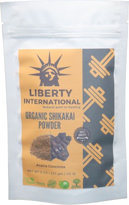 

LIBERTY INTERNATIONAL 100% Organic Shikakai Powder, Acacia Concinna Excellent Hair Conditioner, Cleanser and Skin Care NT12 Face Wash(227 g)