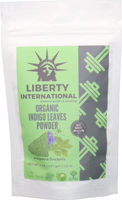 

LIBERTY INTERNATIONAL 100% Organic Indigo Powder Natural Health and Herbal Products Powder for Hair Care and Colorant NT07 Antiseptic Liquid(227 g)