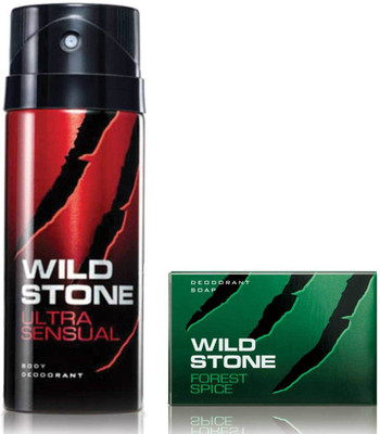 

Wild Stone Ultra Sensual Deodorant and 75gm Forest Spice Soap(Set of 2)