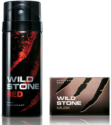 

Wild Stone Red Deodorant and 125gm Musk Soap(275 g, Pack of 2)
