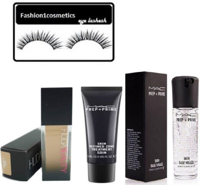 

fashion1cosmetics Combo of foundation, face primer,prep+prime,eyelashes(Set of 4)