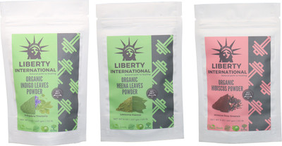 

LIBERTY INTERNATIONAL Indigo & Heena & Hibiscus Powder ( 227 Gm Each ) For Face , Hair & Skin Care(Set of 3)