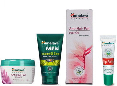 

Himalaya ANTI HAIR FALL CREAM, ANTI HAIR FALL OIL, LIP BALM, FACE WASH(Set of 4)
