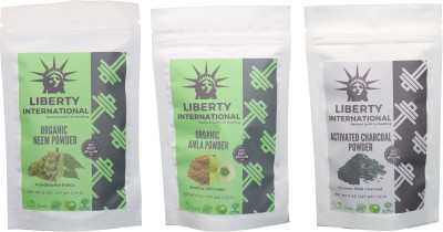 

LIBERTY INTERNATIONAL Neem & Amla & Charcoal Powder ( 227 Gm Each ) For Face , Hair & Skin Care(Set of 3)