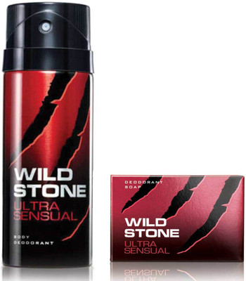 

Wild Stone Ultra Sensual Deodorant and 75gm Soap(Set of 2)