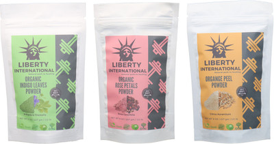 

LIBERTY INTERNATIONAL Indigo & Rose & Orange Powder ( 227 Gm Each ) For Face , Hair & Skin Care Certified C18(Set of 3)
