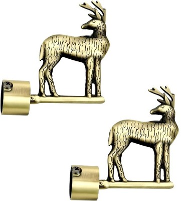 WSKART Gold Rod Rail Bracket Metal(Pack of 2)