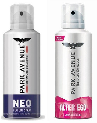 

Park Avenue Alter Ego+Neo Body Spray - For Men & Women(280 ml, Pack of 2)