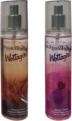 

LAYER'R TWIST AND SECRET CRUSH (PACK OF 2) Body Spray - For Women(135 ml, Pack of 2)