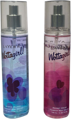 

LAYER'R MYSTIC ISLAND AND SECRET CRUSH (PACK OF 2) Body Spray - For Women(135 ml)