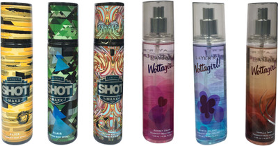 

LAYER'R FLICK, FLAIR, RAGE, SECRET CRUSH, MYSTIC ISLAND AND VANILLA TWIST (PACK OF 6) Body Spray - For Men & Women(135 ml)