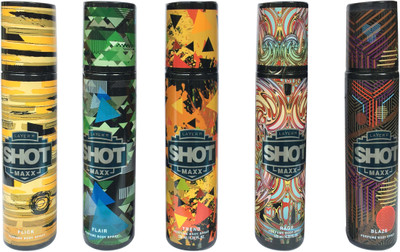 

LAYER'R FLICK,RAGE, BLAZE, TREND AND FLAIR (PACK OF 4) Body Spray - For Men(125 ml)