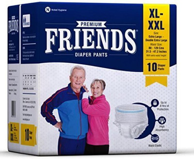 

NOBEL HYGIENE FRIENDS PREMIUM ADULT DIAPER PANT STYLE - XL - XXL(10 Pieces)
