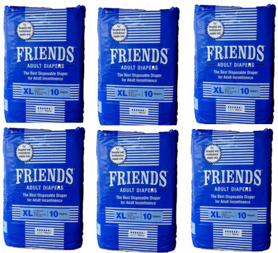 

NOBEL HYGIENE FRIENDS HOSPITAL Adult Diapers - XL(60 Pieces)