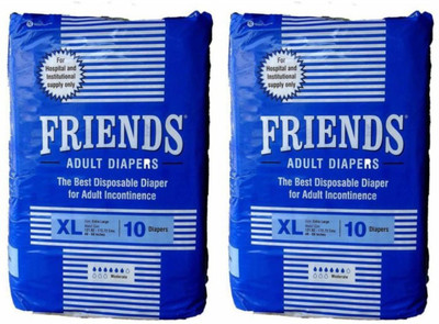 

NOBEL HYGIENE FRIENDS HOSPITAL Adult Diapers - XL(20 Pieces)