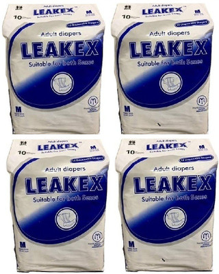 

LEAKEX DIAPER MEDIUM PACK OF 4 Adult Diapers - M(40 Pieces)