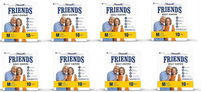 

NOBEL HYGIENE FRIENDS PREMIUM Adult Diapers - M(80 Pieces)