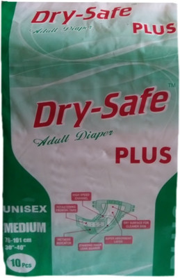 

dry safe plus diaper Adult Diapers - M(10 Pieces)