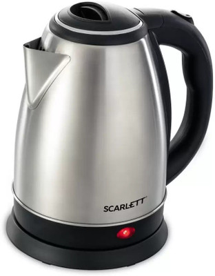 

Scarlett SC-20A Hot Water Pot Portable Boiler Tea Coffee Warmer Heater Cordless Electric Kettle Electric Kettle(2 L, Silver)