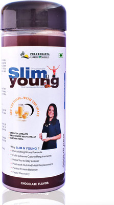

Pranacharya Slim n Young Green Tea Extract, Green Coffee Extract & Garcinia Fat Burner Nutrition Drink(Chocolate Flavored)