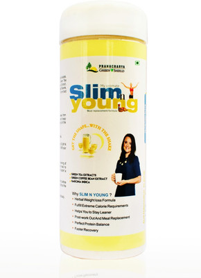 

Pranacharya Slim n Young Green Tea Extract, Green Coffee Extract & Garcinia for Weight Loss Nutrition Drink(Butterscotch Flavored)