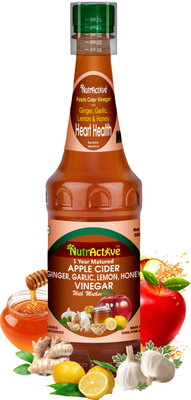 

NutrActive Heart Health Remedy | Ginger, Garlic, Lemon & Honey with Apple Cider Vinegar(Ginger, Garlic, Lemon and Honey Flavored)