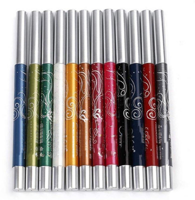 

YUGAM 12 Colors Set Waterproof Eyeliner Pen Makeup Set 12 g 12 ml (Multicolor) 12 ml(multicolor)