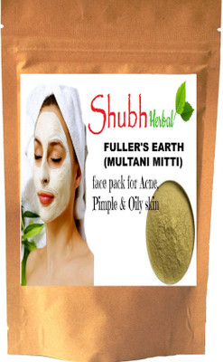 

Shubh Herbal MULTANI MITTI Powder (With Rose petals & Turmeric) Face & Hair 100% Natural & Pure 200g.(200 g)