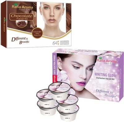 

rafia aroma Chocolate & Skin Whitening Facial Kit 620 g(Set of 2)