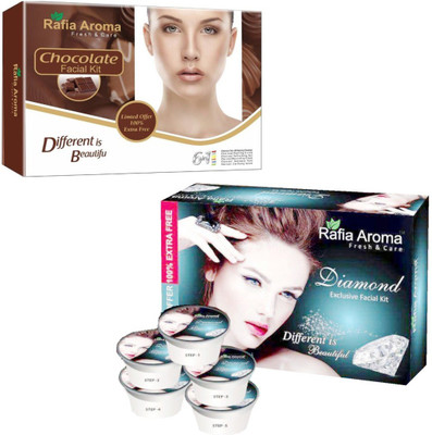 

rafia aroma Chocolate & Diamond Facial Kit 620 g(Set of 2)