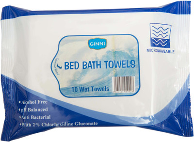

Ginni Bed Bath Towel (For Sponge Bath) (pack of 7) (10 bathing wipes in each pack)(Pack of 10)
