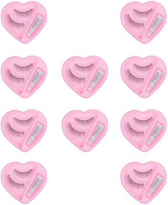 

Labhanshcreation FALSE EYELASHES WITH GLUE (PACK OF 10)(Pack of 10)