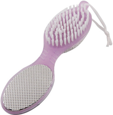 Right Traders Pedicure and Manicure Brush 4 in 1 Foot File with Pedicure and Manicure Brush Multi-Use Foot Care Brush Pumice Scrubber Pedicure Scrape Brush(0 ml, Multicolor)
