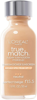 

L'Oréal Paris True Match Super-Blendable Makeup, Perfect Beige, 1 fl. oz. Foundation(Beige)
