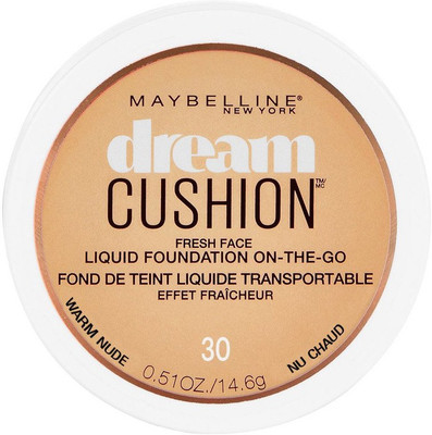 

Maybelline Dream Cushion Fresh Face Liquid Foundation, Warm Nude, 0.51 oz. Foundation(Beige)