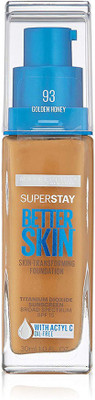 

Maybelline Super Stay Better Skin Foundation, Golden Honey, 1 fl. oz. Foundation(Brown)