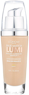 

L'Oréal Paris True Match Lumi Healthy Luminous Makeup, W3 Nude Beige, 1 fl. oz. Foundation(Beige)