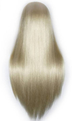 Majik 100% Real Human Practice Manikin Head dressing Dummy Salon With Clamp Holder Hair Extension