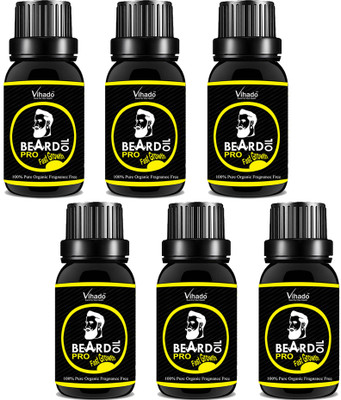 

Vihado Lite Beard and Mustache Oil 25 ml (Pack of 6) Hair Oil(25 ml)