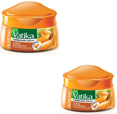 

Vatika ALMOND Extreme Moisturizing For Dry,Frizzy&Coarse Hair 2 Hair Cream(140 ml)
