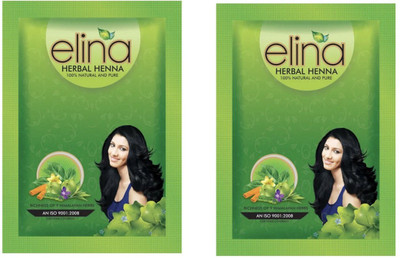 

elina Herbal Henna 100% Natural Organic, Richness of 9 Himalayan Herbs 150g(300 g)