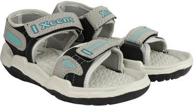 

Swistar Boys & Girls Velcro Sports Sandals(Grey, Black grey