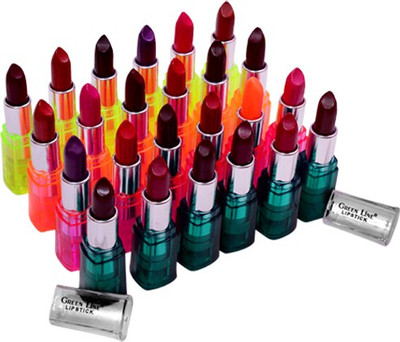 

Green line 'Green line' soft ,bold , and hot lipstic in 24 combo pack(multicolor)