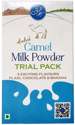 

Aadvik Freeze Dried Camel Trial Pack with all 3 Flavors Flavored Milk Powder(80 g, Pack of 3)