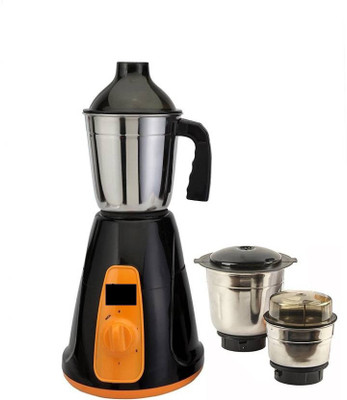 

SOVY TONE COPPER 750 Mixer Grinder(Orange, White, Blue, 3 Jars), Blue;orange;white