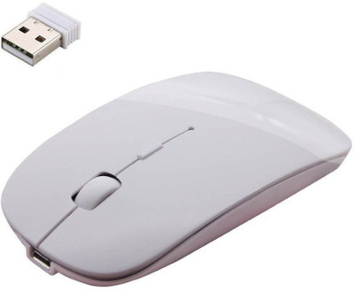 

ROQ 2.4Ghz Slim Rechargeable Wireless Optical Mouse(USB, White)